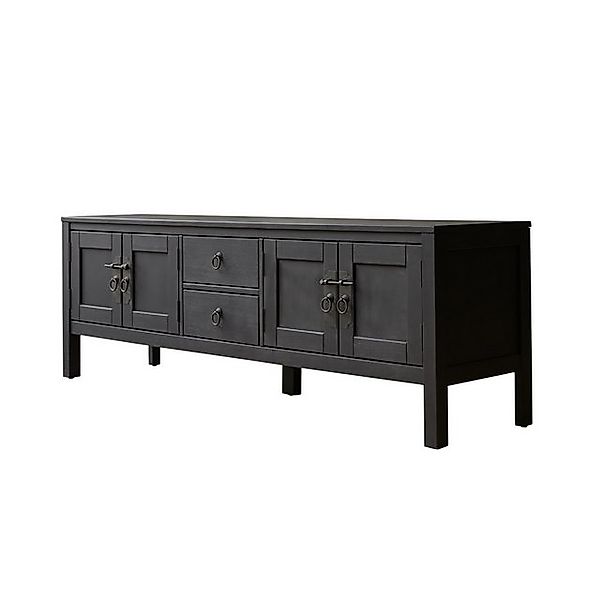 Tikamoon TV-Schrank Thaki Black TV-Schrank aus günstig online kaufen
