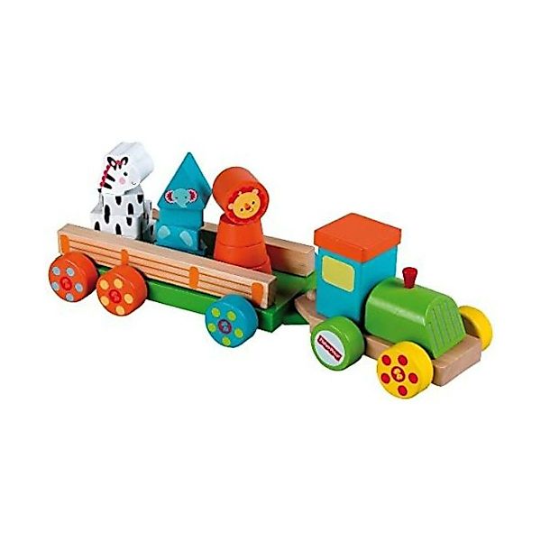 Fisher-Price® Spielzeug-Auto Holz-Eisenbahn, inkl. Tier-Bauklötze günstig online kaufen