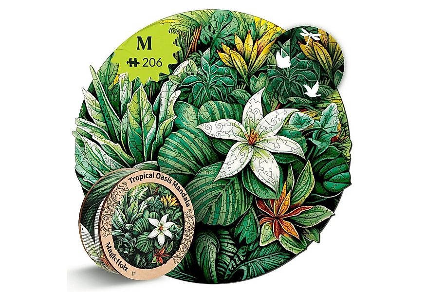 MagicHolz Puzzle MagicHolz Tropische Oase Mandala Holzpuzzle, 199 Puzzletei günstig online kaufen