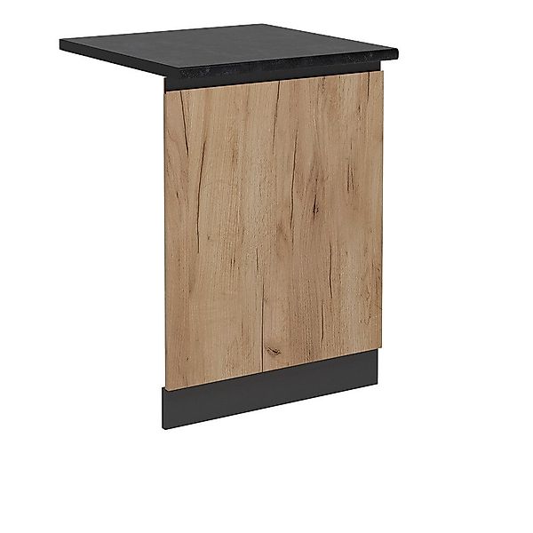 Vicco Frontblende R-Line, Goldkraft Eiche/Anthrazit, 60 günstig online kaufen