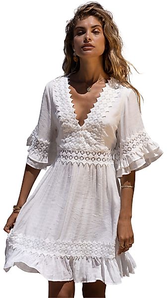 Charis Moda Tunikakleid Sommerkleid mediterran mit günstig online kaufen