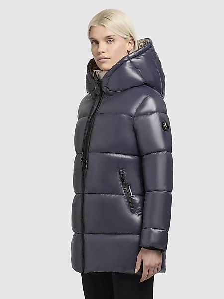 khujo Kurzmantel "Grana-YM", Glänzender kurzer gesteppter Damen Wintermante günstig online kaufen