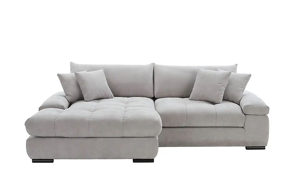 bobb Ecksofa mit trendigem Cordbezug Hella ¦ grau ¦ Maße (cm): B: 303 H: 96 günstig online kaufen