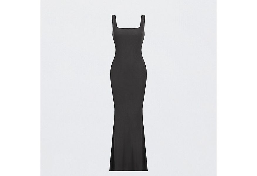 cfab (formerly creamy fabrics) Jerseykleid Ribbed Tank Top Maxikleid-Ash Br günstig online kaufen