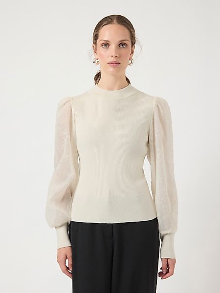 Y.A.S Rundhalspullover "YASDOTME LS KNIT PULLOVER S. NOOS" günstig online kaufen