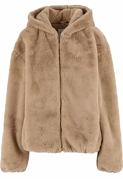 URBAN CLASSICS Sweatjacke "Urban Classics Full Zip Faux Fur Hoodie" günstig online kaufen