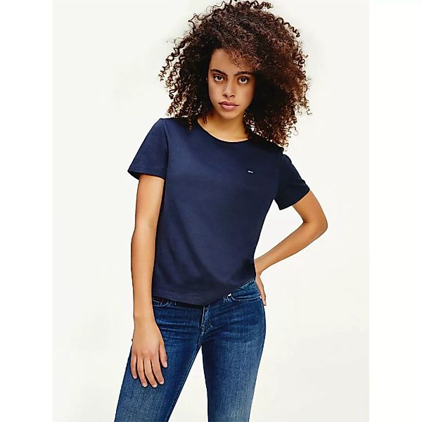 Tommy Jeans Slim Kurzärmeliges T-shirt XS Twilight Navy günstig online kaufen