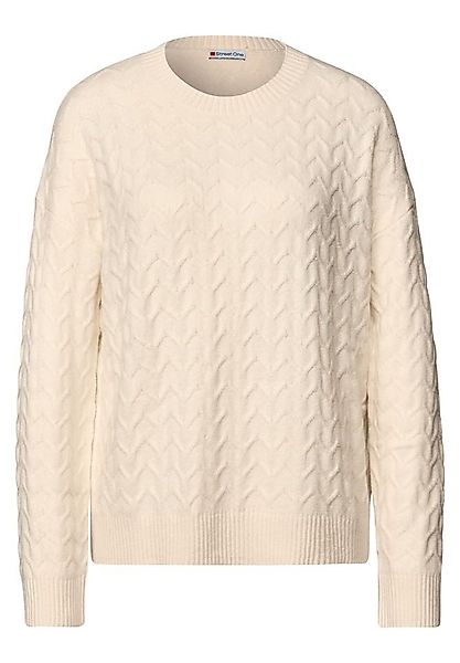 STREET ONE Strickpullover - modischer Zopfstrick günstig online kaufen