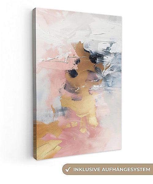 OneMillionCanvasses® Leinwandbild Abstrakt - Pastellfarben - Gold - Modern günstig online kaufen