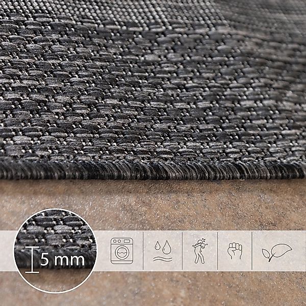 SIMPEX24 Outdoorteppich Unicolor - Einfarbig, Rund, günstig online kaufen