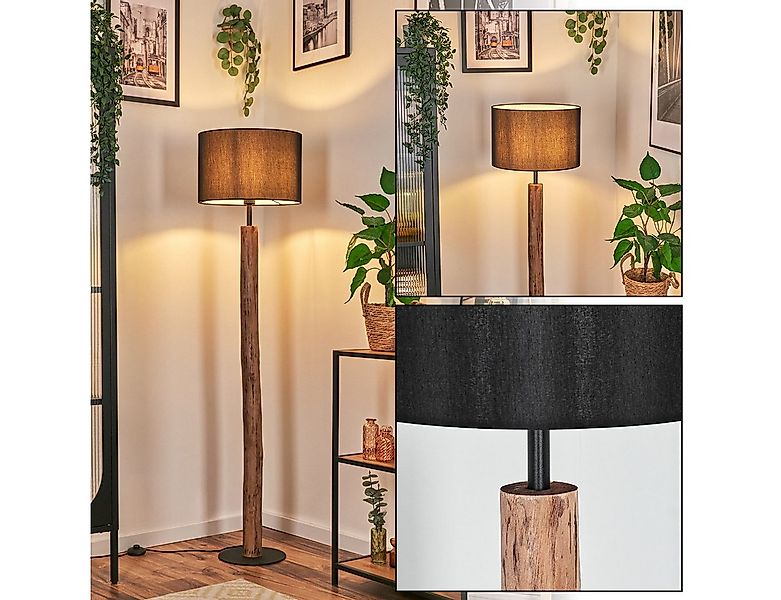 hofstein Stehlampe Stehlampe aus Metall/Eukalyptusholz im modernen Boho-Des günstig online kaufen