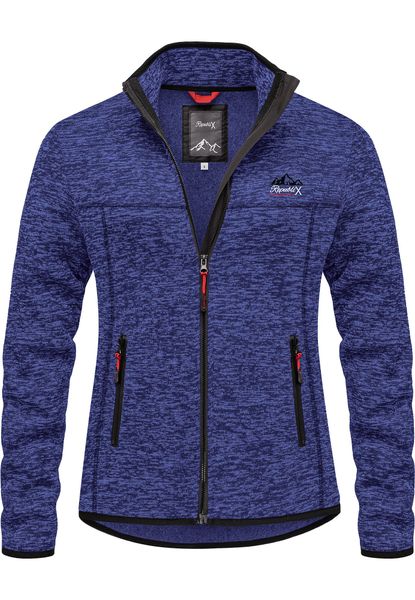 REPUBLIX Fleecejacke EBONY Damen Strickfleece Sweatjacke günstig online kaufen