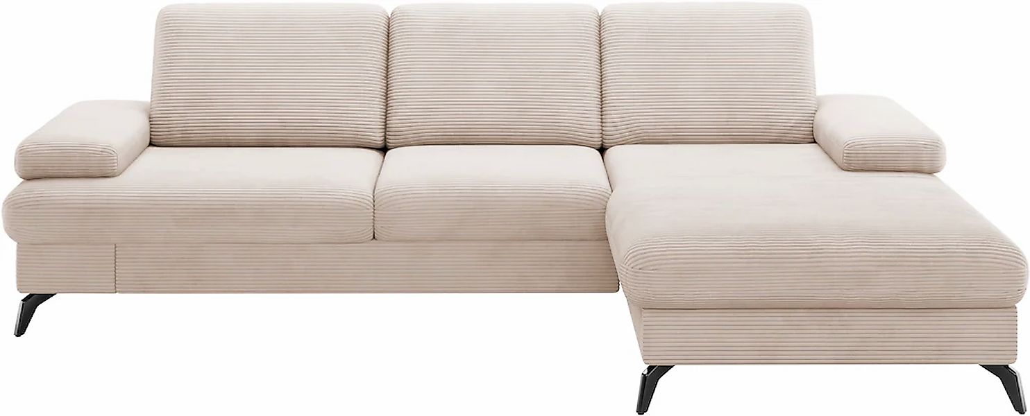 sit&more Ecksofa »Morris Jubi L-Form«, inkl. Armteilfunktion und 1 Zierkiss günstig online kaufen