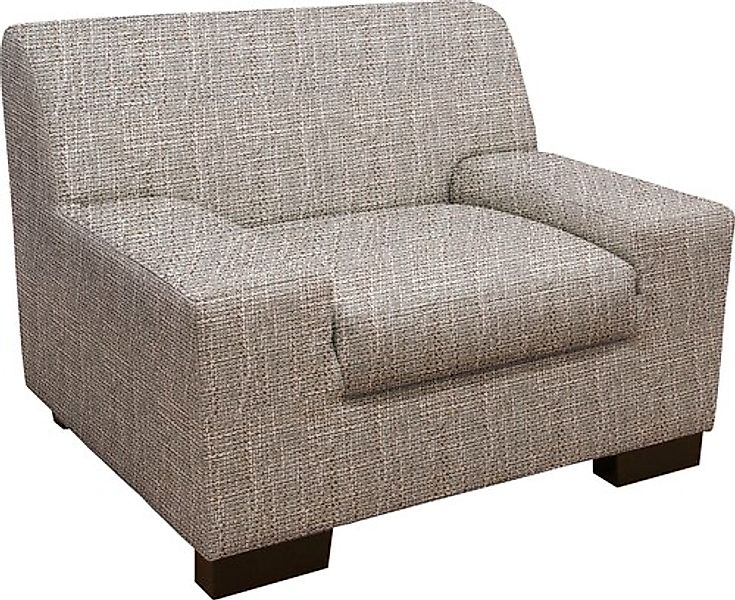 DOMO collection Sessel »Norma kubisch und zeitlos, komfortabel, flache Arml günstig online kaufen