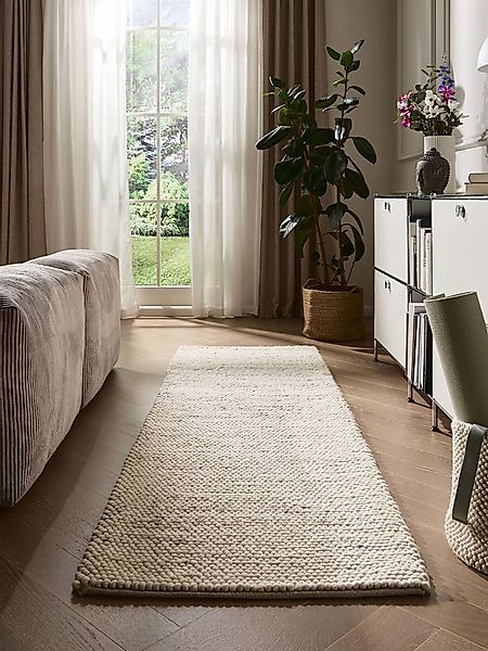 benuta Wollteppich Beads, rechteckig, Höhe: 11 mm, Kunstfaser, Berber, Ethn günstig online kaufen