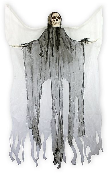 Das Kostümland Dekoobjekt Todesengel mit Flügeln und Totenkopf - 180 cm, Ha günstig online kaufen