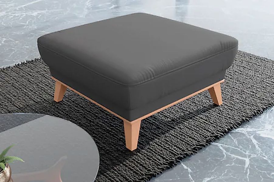 sit&more Polsterhocker »Lavida«, Mit elegantem Holzrahmen günstig online kaufen