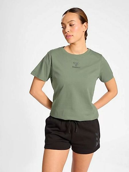 hummel T-Shirt Logo T-Shirt Kurzarm Top aus Baumwolle HMLACTIVE 5794 in Dun günstig online kaufen