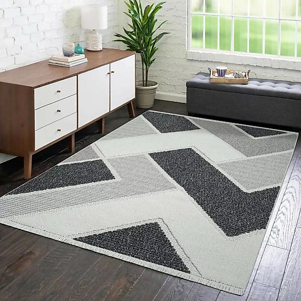 Carpet City Teppich »LINDO 8877«, rechteckig, Kurzflor, Hochtief-Muster/ 3D günstig online kaufen