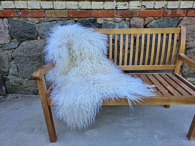 Provellus Fellteppich Premium, Langhaar Island Schaffell Lammfell Natur loc günstig online kaufen