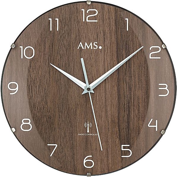 AMS Funkwanduhr F5558 (Quarzuhr,Wohnzimmer,Esszimmer,Küche,Arbeitszimmer,Bü günstig online kaufen