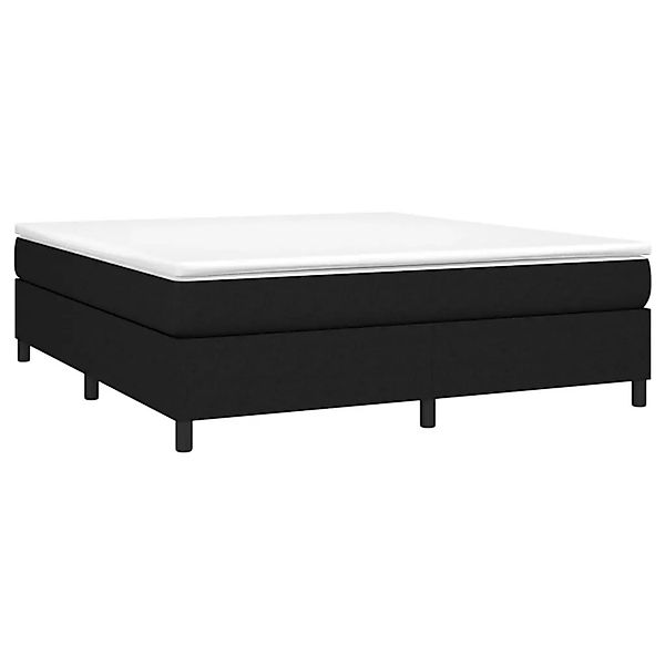vidaXL Boxspringbett mit Matratze Schwarz 180x200 cm Stoff 3144441 günstig online kaufen