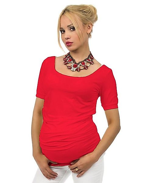 YESET Umstandsshirt Umstand Shirt kurzarm T-Shirt Bluse Tunika Top Bauch St günstig online kaufen