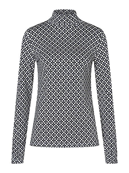 MORE&MORE Langarmshirt Langarm-Rollkragenshirt, Print günstig online kaufen