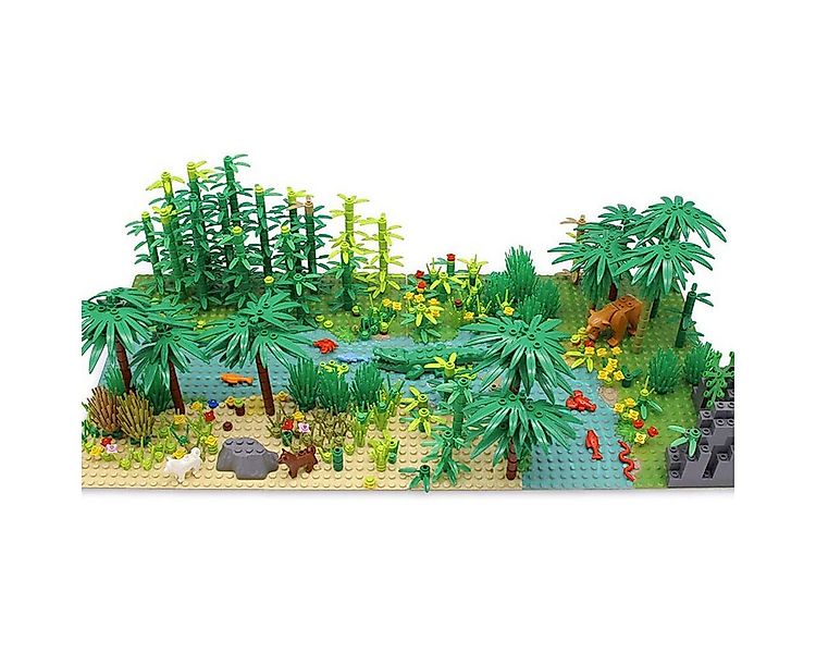 Welikera Lernspielzeug Regenwald Teile, Tier, Grün, Gras, Dschungel Bush günstig online kaufen