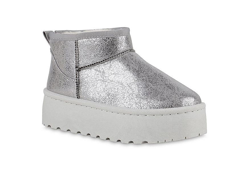 VAN HILL 840485 Plateaustiefelette Damen Warm Gefütterte Plateau Boots Stie günstig online kaufen