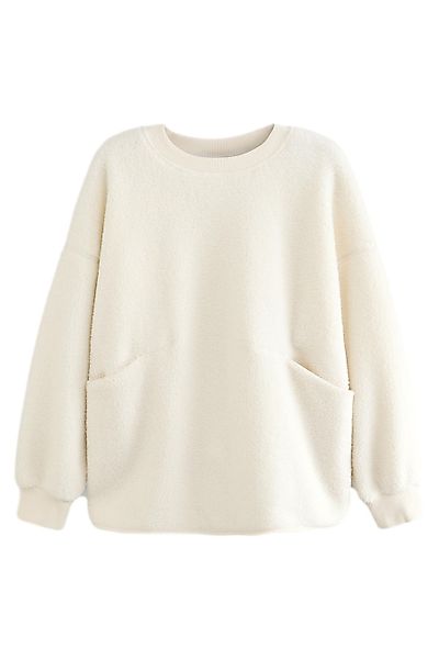 Next Fleecepullover Relaxed Fit Sweathirt mit günstig online kaufen