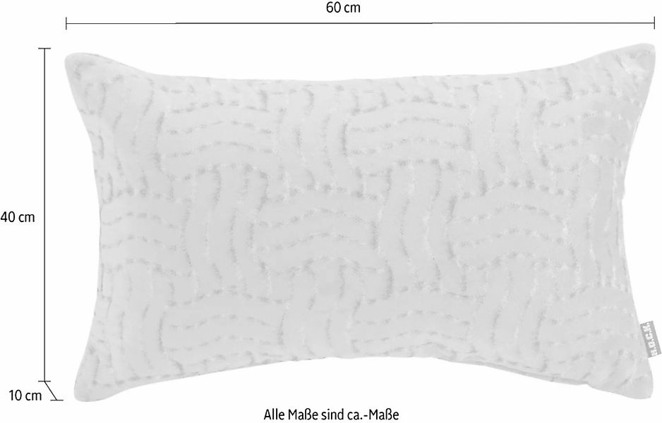 H.O.C.K. Dekokissen »Fugato«, mit flauschigem Stoff, Kissenhülle mit Füllun günstig online kaufen