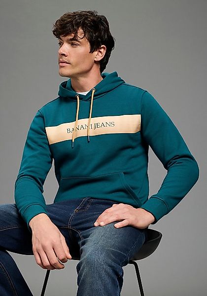 Bruno Banani Kapuzensweatshirt mit Kapuze und Kordelzügen, mit Kängurutasch günstig online kaufen