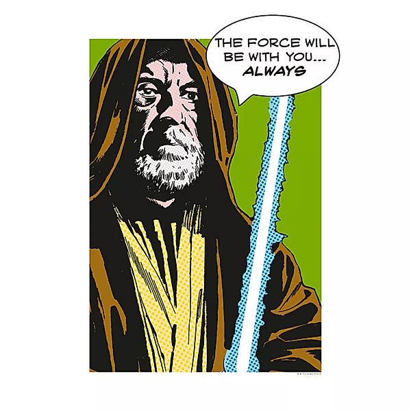 Komar Wandbild Star Wars Classic Comic Quote Obi W Star Wars B/L: ca. 30x40 günstig online kaufen