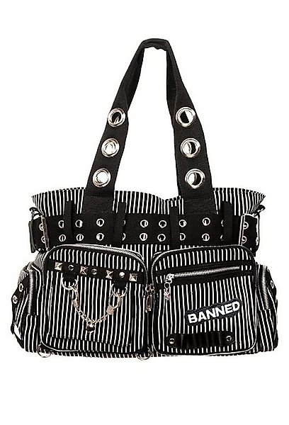 Banned Handtasche Sweet Revenge Weiß Gothic Nieten, Verstellbarer Schulterg günstig online kaufen