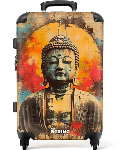 NoBoringSuitcases.com© Hartschalen-Trolley Buddha als Straßenkunstwerk 67 günstig online kaufen
