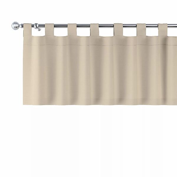 Kurzgardine mit Schlaufen, caffe latte, 130 x 40 cm, Cotton Panama (702-47) günstig online kaufen