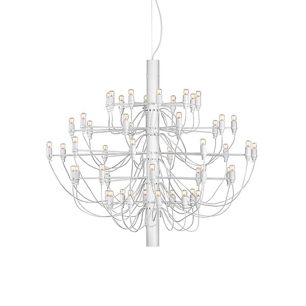 FLOS 2097/50 LED-Kronleuchter, klar, weiß günstig online kaufen