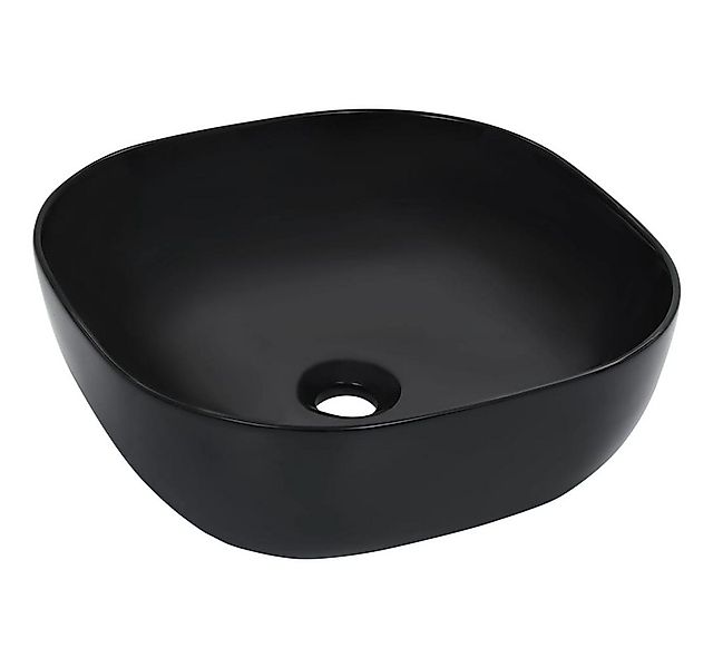 vidaXL Waschbecken Waschbecken 42,5 x 42,5 x 14,5 cm Keramik Schwarz günstig online kaufen
