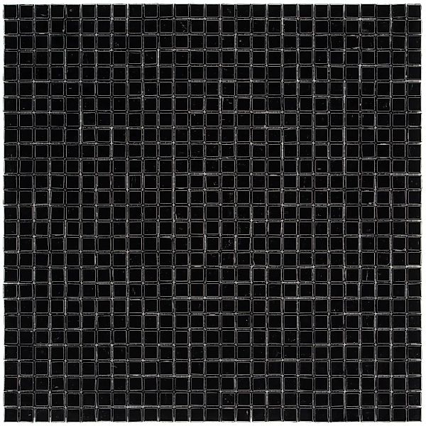 Mosaik Glas Mini Black 29,6 cm x 29,6 cm günstig online kaufen