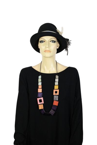 COLLEZIONE ALESSANDRO Lange Kette "Davao" aus echtem Holz günstig online kaufen