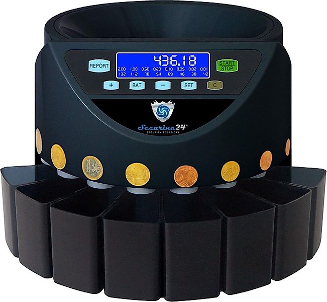 Securina24 Spardose SR-1200 LCD Münzzähler Münzzählmaschine günstig online kaufen
