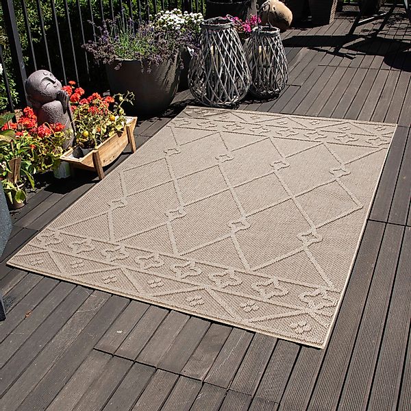 Carpettex Outdoorteppich Berber Design, Läufer, Höhe: günstig online kaufen