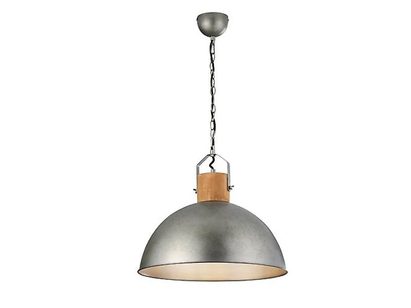 Pendelleuchte 1x E27 Silver 1 Stück Metall Hellgrau günstig online kaufen