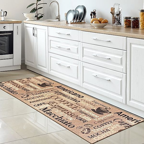 Carpetia Teppich Coffee Küchenläufer I beige günstig online kaufen