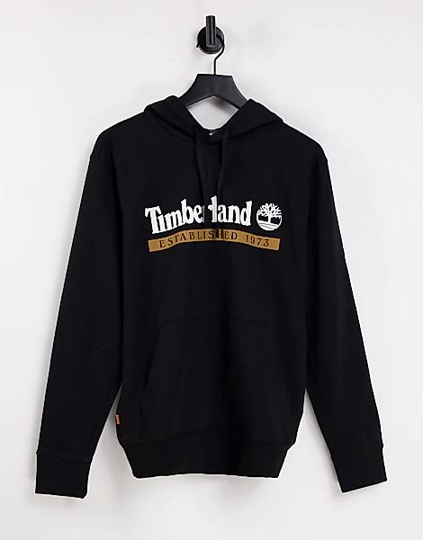 Timberland – Established 1973 – Kapuzenpullover in Schwarz günstig online kaufen