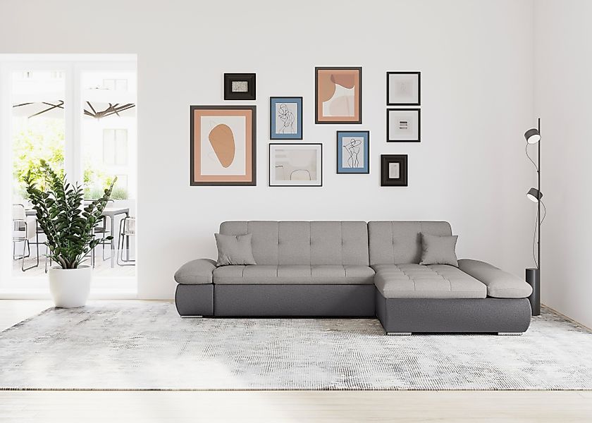 DOMO collection Ecksofa Moric, L-Form, XXL-Sofa günstig online kaufen