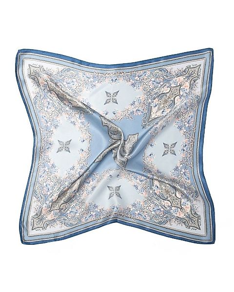 MayTree Seidentuch quadratisch Kaleidoskop 53x53 blau, günstig online kaufen