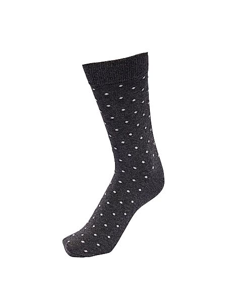 SELECTED Gepunktete Socken Herren Grau günstig online kaufen