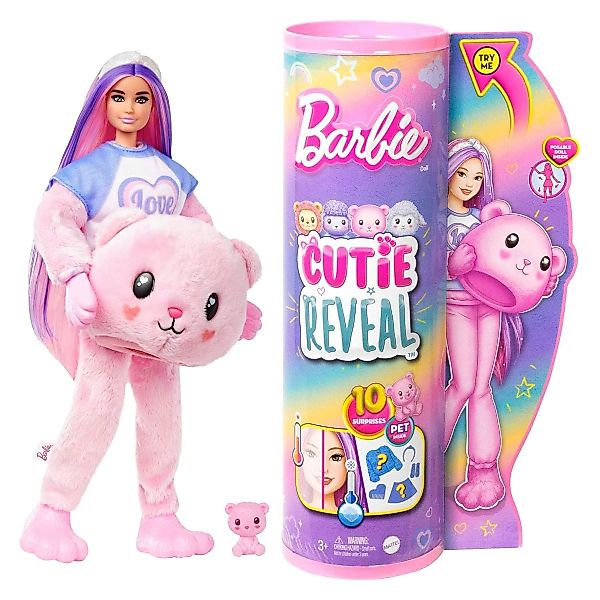 Mattel® Puppen Accessoires-Set Mattel HKR04-Barbie-Cutie Reveal-Puppe+Kostü günstig online kaufen